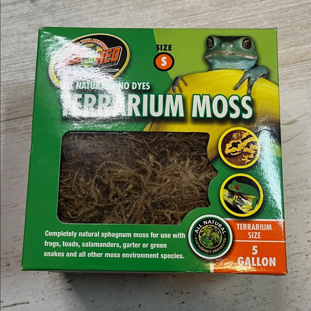 Zoo Med Terrarium Moss All Natural No Dyes Size Small 5 Gallon